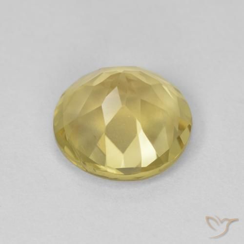 Berilo Amarillo toscana natural de 1.58 ct, Redondo, VS