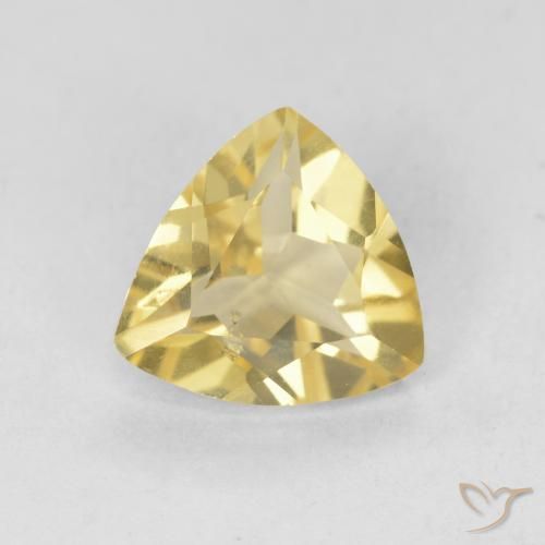 1.29ct Natural Amarillo claro Berilo, Trillón, VVS-VS