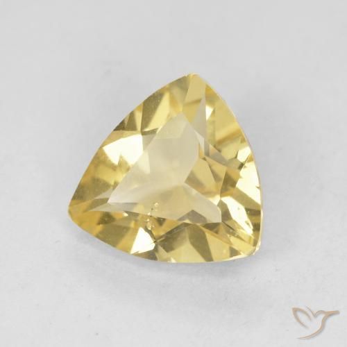 Berilo Amarillo claro natural de 1.29 ct, Trillón, VVS-VS