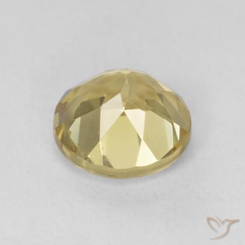 Berilo Amarillo claro natural de 1.75 ct, Redondo, VS