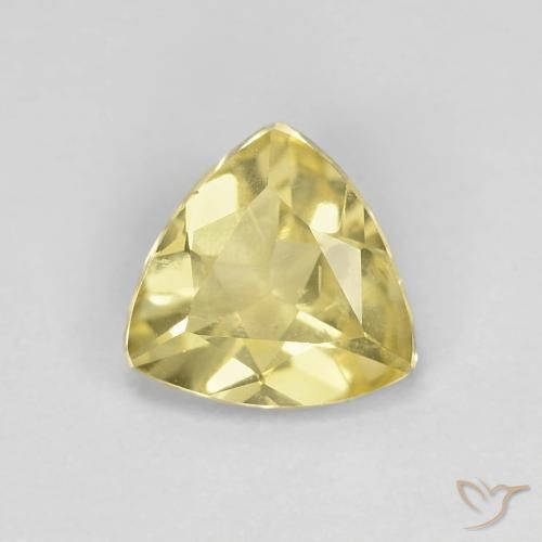 0.82ct Natural Medium Light-Yellow Berilo, Trillón, VS