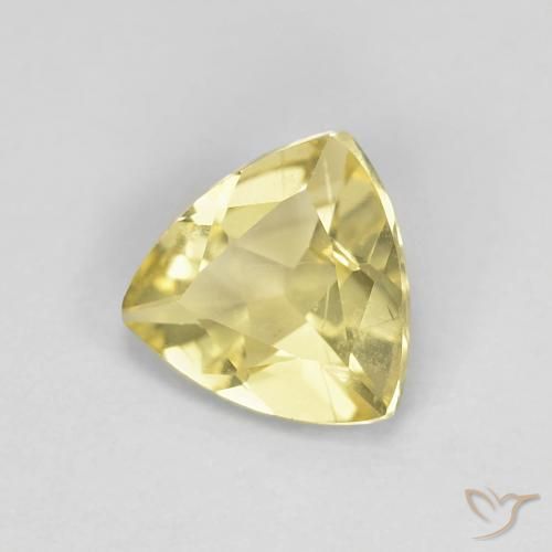 Berilo Medium Light-Yellow natural de 0.82 ct, Trillón, VS
