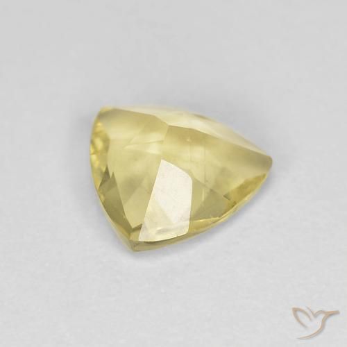 Berilo Medium Light-Yellow natural de 0.82 ct, Trillón, VS