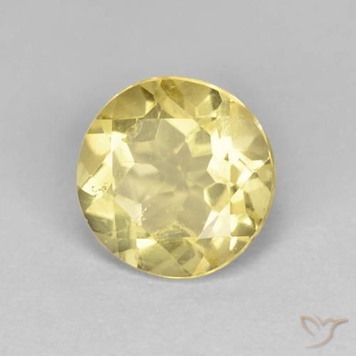 Berilo Amarillo toscana natural de 1.82 ct, Redondo, VS