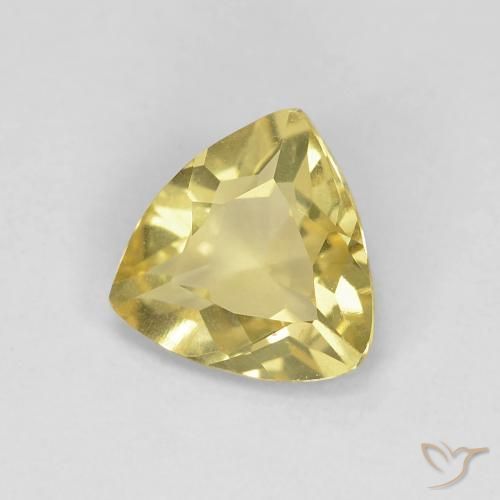 Berilo Amarillo suave natural de 0.92 ct, Trillón, VVS-VS
