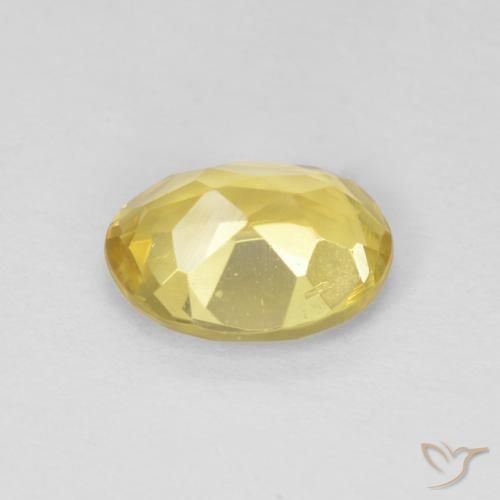 Berilo Amarillo medio natural de 1.17 ct, Ovalada, VS