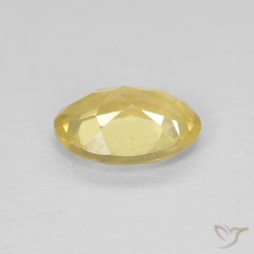 Berilo Amarillo medio natural de 1.07 ct, Ovalada, VS