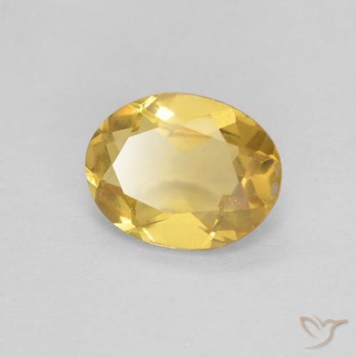 1.00ct Natural Dorado Berilo, Ovalada, VS