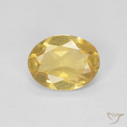 Berilo Dorado natural de 1.00 ct, Ovalada, VS