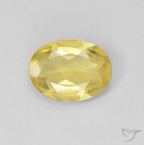 Berilo Amarillo toscana natural de 0.86 ct, Ovalada, VS