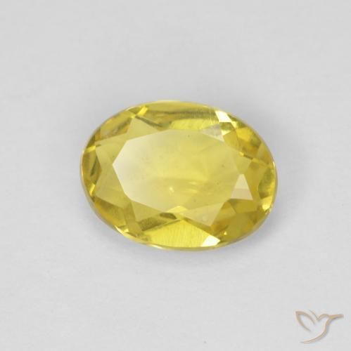 Berilo Amarillo toscana natural de 0.95 ct, Ovalada, VS