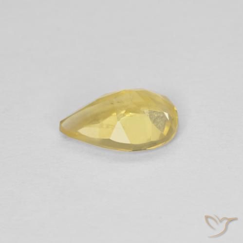 Berilo Naranja dorado natural de 0.50 ct, En forma de pera, VS