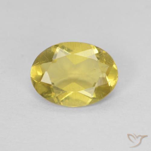 1.01ct Natural Amarillo toscana Berilo, Ovalada, VS