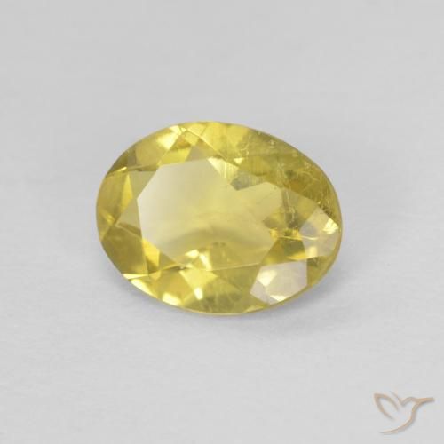 Berilo Amarillo toscana natural de 1.01 ct, Ovalada, VS