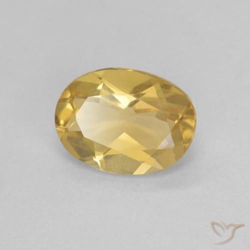 Berilo Amarillo claro natural de 1.12 ct, Ovalada, VVS
