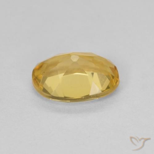 Berilo Amarillo claro natural de 1.12 ct, Ovalada, VVS