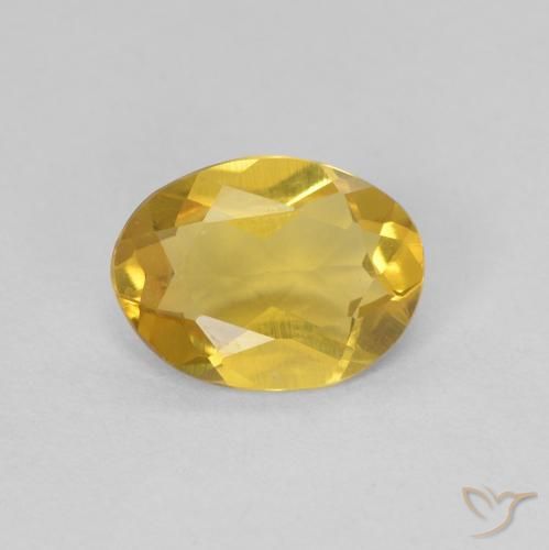 0.94ct Natural Amarillo púrpura Berilo, Ovalada, VVS