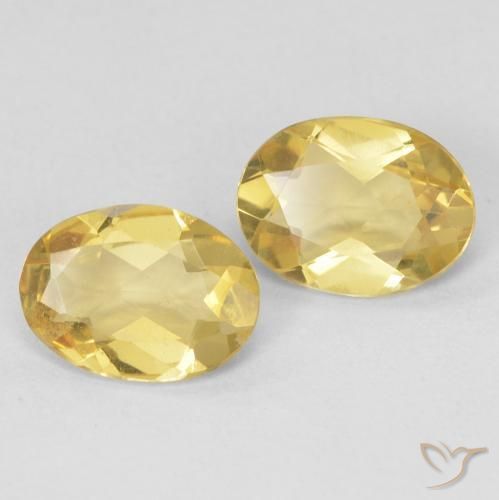 Gemas de Berilo Amarillo toscana natural de 1.68 ct, Ovalada, VVS-VS
