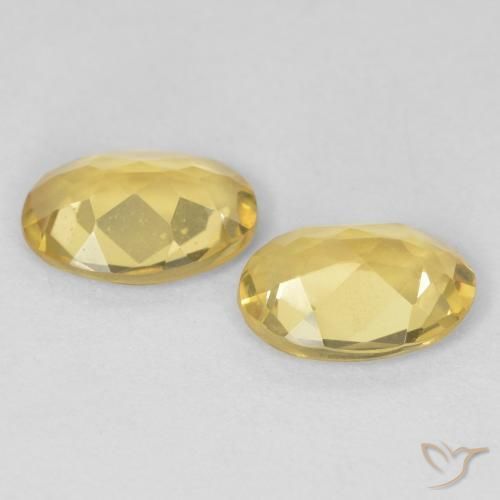 Gemas de Berilo Amarillo toscana natural de 1.68 ct, Ovalada, VVS-VS