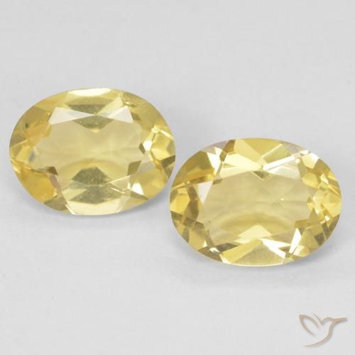 2.31ctw Natural Amarillo-dorado claro Berilo, Ovalada, VVS-VS