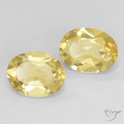 Gemas de Berilo Amarillo-dorado claro natural de 2.31 ct, Ovalada, VVS-VS