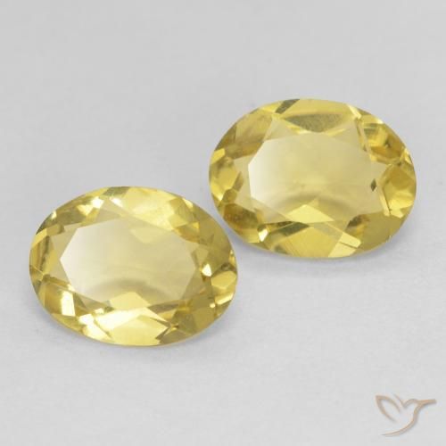 2.05ctw Natural Amarillo claro Berilo, Ovalada, VVS-VS