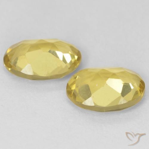 Gemas de Berilo Amarillo claro natural de 2.05 ct, Ovalada, VVS-VS