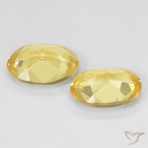 Gemas de Berilo Dorado claro natural de 2.04 ct, Ovalada, VS