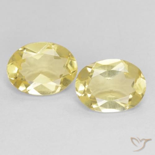 2.13ctw Natural Dorado claro Berilo, Ovalada, VS