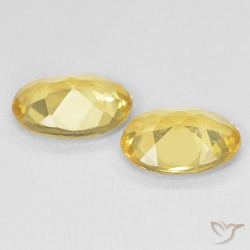 Gemas de Berilo Dorado claro natural de 1.77 ct, Ovalada, VS