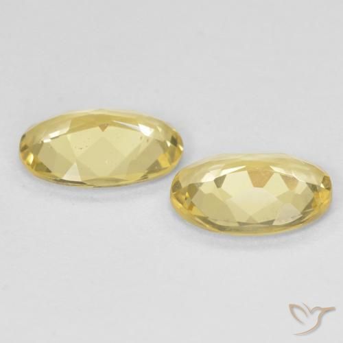 Gemas de Berilo Dorado claro natural de 1.50 ct, Ovalada, VS