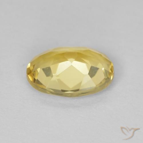 Berilo Amarillo claro natural de 1.48 ct, Ovalada, VVS