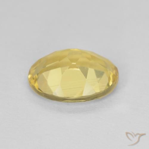 Berilo Amarillo claro natural de 1.62 ct, Ovalada, VVS