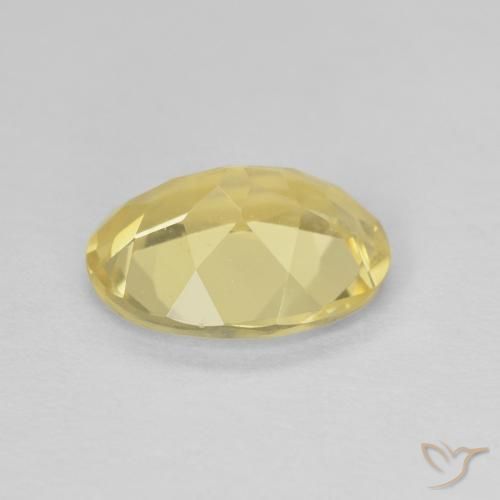 Berilo Dorado claro natural de 1.54 ct, Ovalada, VVS