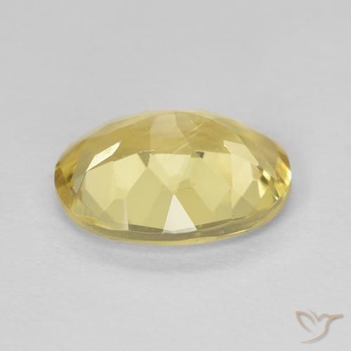 Berilo Amarillo terroso claro natural de 2.08 ct, Ovalada, VVS