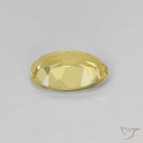 Berilo Amarillo pálido natural de 0.63 ct, Ovalada, VVS