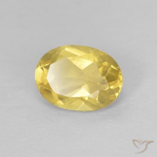 0.83ct Natural Amarillo miel Berilo, Ovalada, VVS
