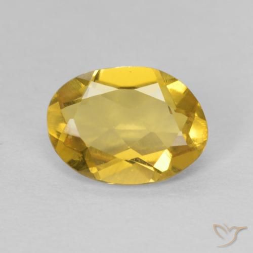 1.01ct Natural Amarillo miel Berilo, Ovalada, VVS