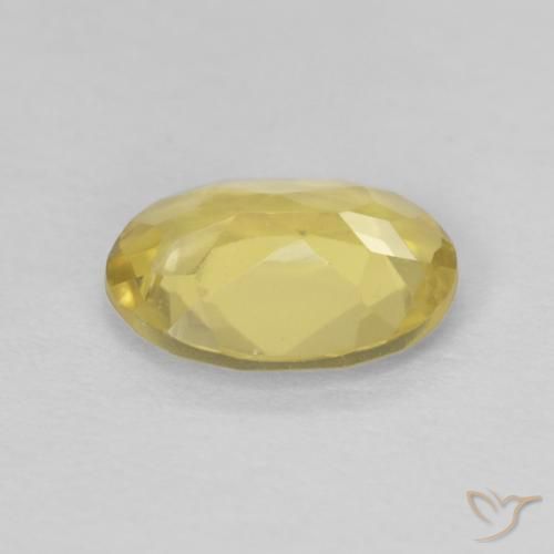 Berilo Amarillo pálido natural de 0.88 ct, Ovalada, VVS