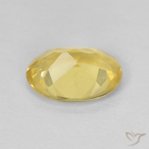 Berilo Amarillo claro natural de 0.97 ct, Ovalada, VVS