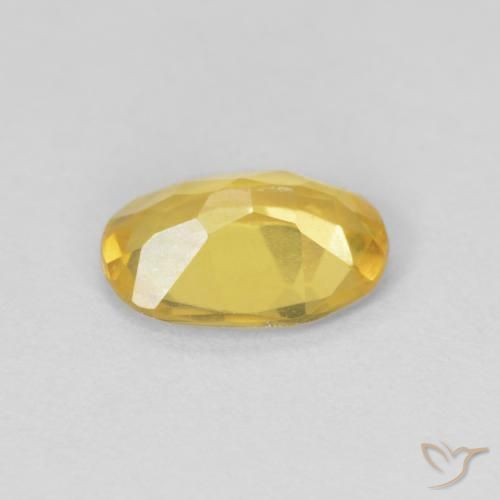 Berilo Amarillo miel natural de 0.82 ct, Ovalada, VVS-VS
