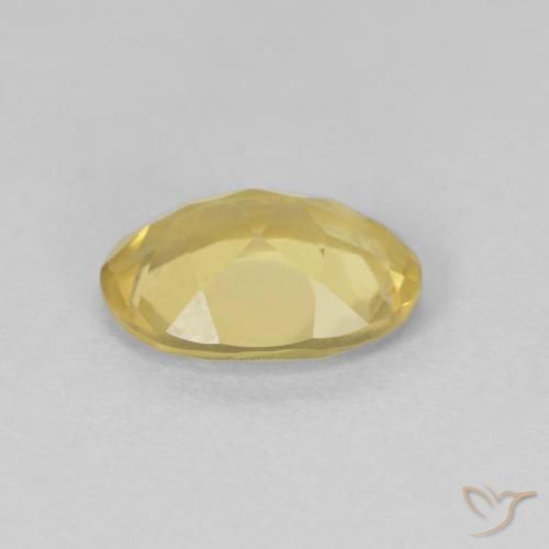 Berilo Amarillo-dorado claro natural de 1.02 ct, Ovalada, VVS-VS