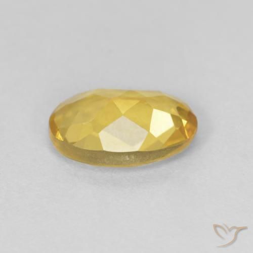 Berilo Amarillo púrpura natural de 0.94 ct, Ovalada, VVS-VS