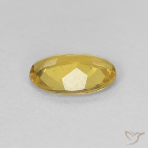 Berilo Dorado amarillento natural de 0.75 ct, Ovalada, VVS-VS