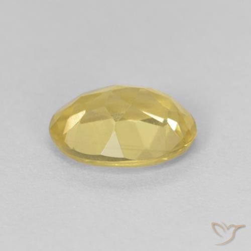Berilo Medium Light-Yellow natural de 1.12 ct, Ovalada, VVS-VS