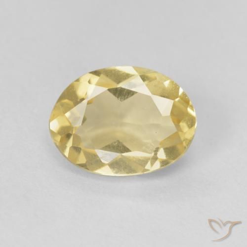 1.15ct Natural Amarillo-dorado claro Berilo, Ovalada, VVS-VS