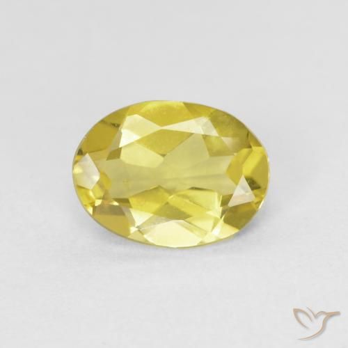 0.99ct Natural Amarillo abejorro claro Berilo, Ovalada, VVS-VS