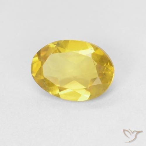Berilo Amarillo miel natural de 0.70 ct, Ovalada, VVS-VS
