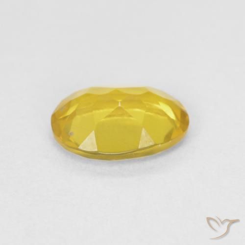 Berilo Amarillo miel natural de 0.70 ct, Ovalada, VVS-VS