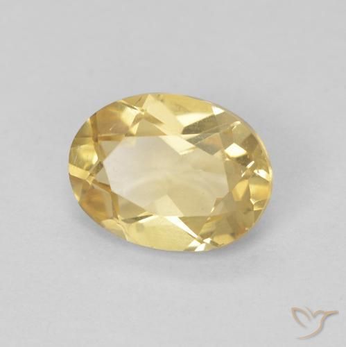 1.15ct Natural Dorado claro Berilo, Ovalada, VVS-VS